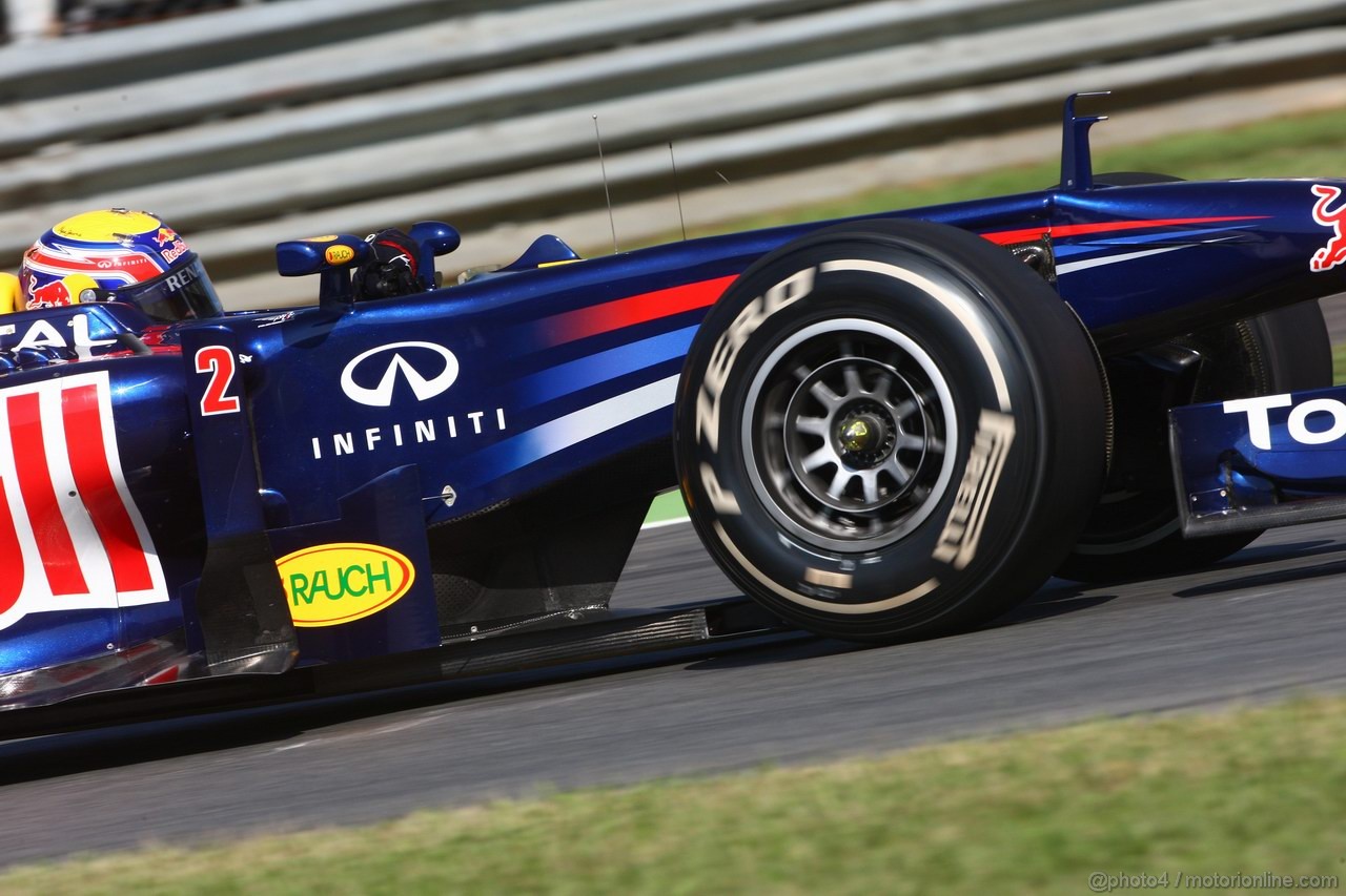 GP ITALIA, 09.09.2011- Prove Libere 1, Venerdi', Mark Webber (AUS), Red Bull Racing, RB7 