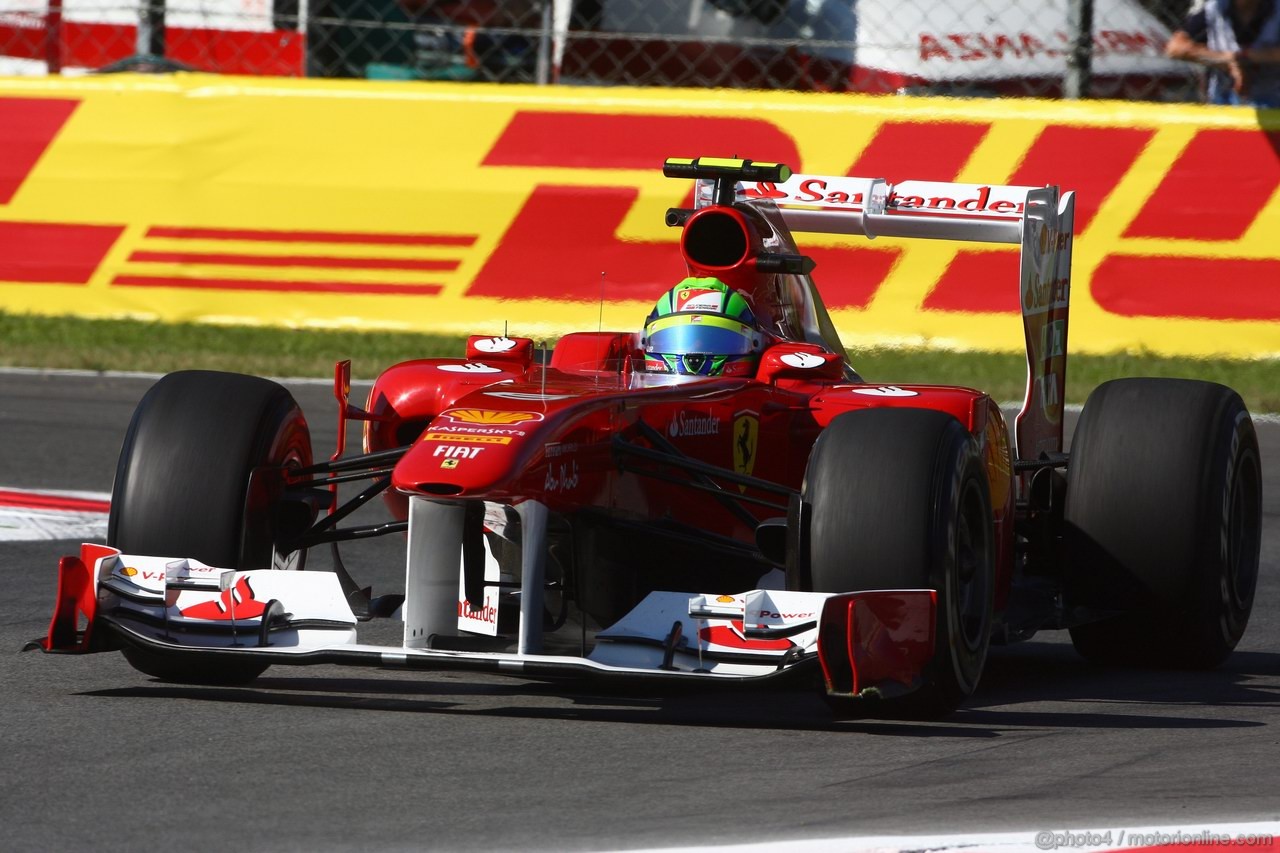GP ITALIA, 09.09.2011- Prove Libere 1, Venerdi', Felipe Massa (BRA), Ferrari, F-150 Italia 
