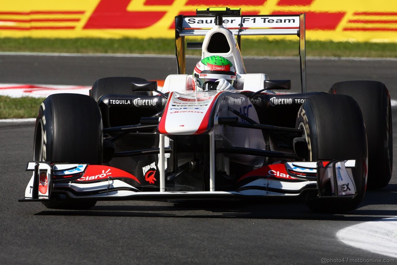 GP ITALIA, 09.09.2011- Prove Libere 1, Venerdi', Sergio Pérez (MEX), Sauber F1 Team C30 