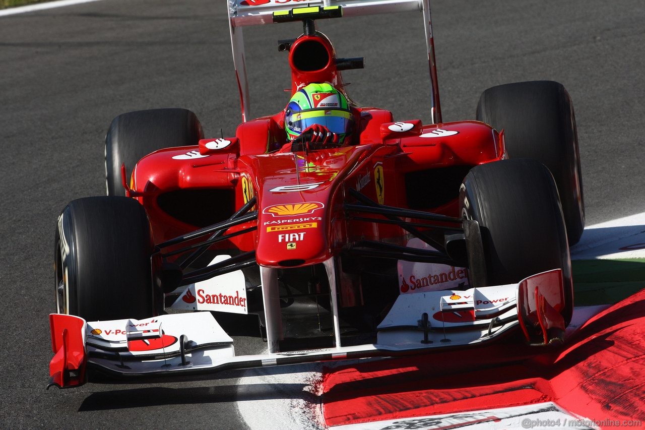 GP ITALIA, 09.09.2011- Prove Libere 1, Venerdi', Felipe Massa (BRA), Ferrari, F-150 Italia 
