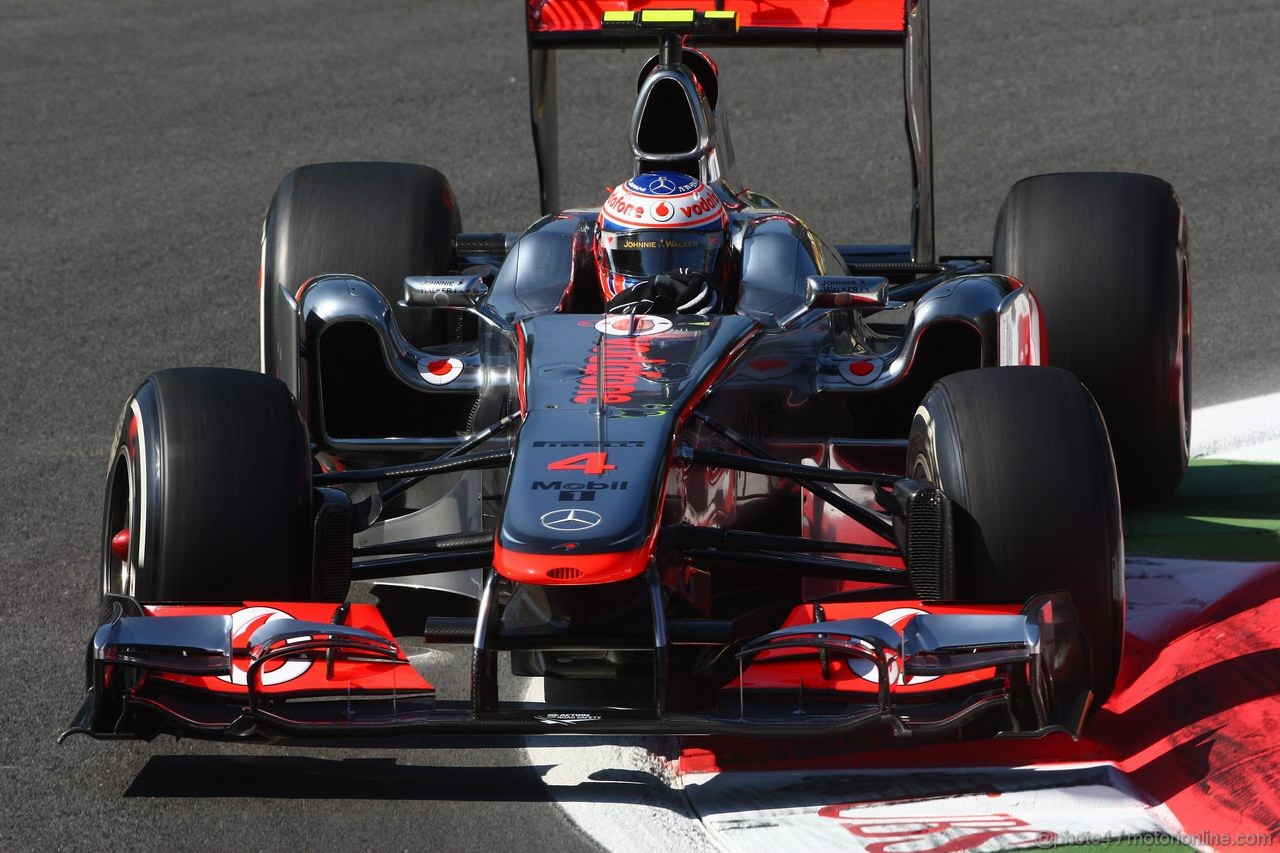 GP ITALIA, 09.09.2011- Prove Libere 1, Venerdi', Jenson Button (GBR), McLaren Mercedes, MP4-26