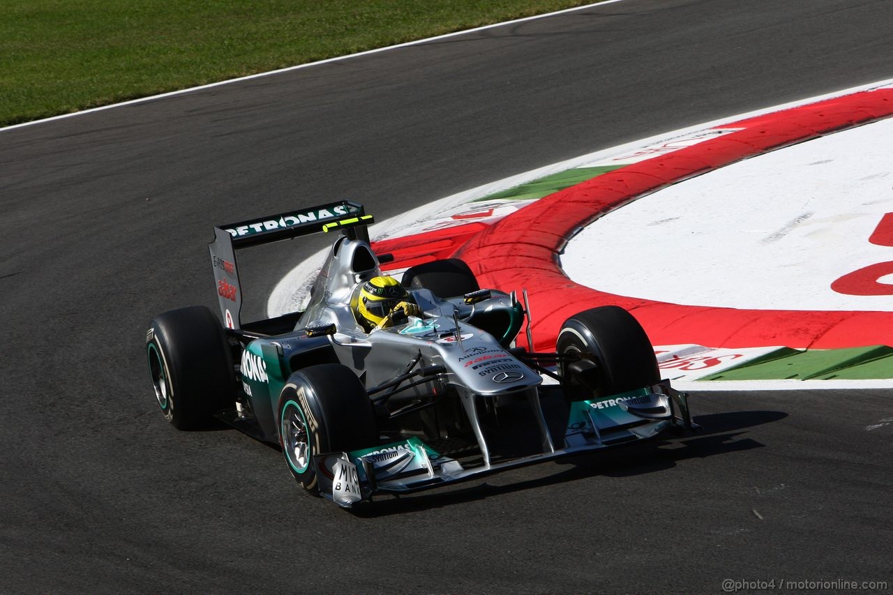 GP ITALIA, 09.09.2011- Prove Libere 1, Venerdi', Nico Rosberg (GER), Mercedes GP Petronas F1 Team, MGP W02