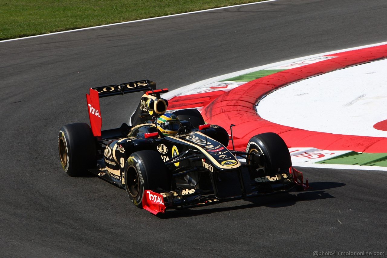 GP ITALIA, 09.09.2011- Prove Libere 1, Venerdi', Bruno Senna (BRA), Lotus Renault GP R31 