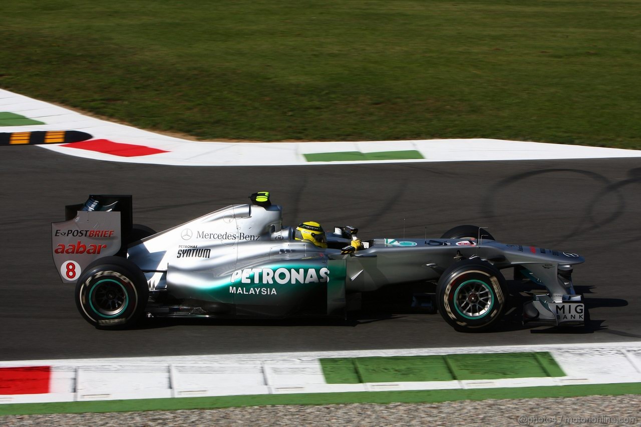 GP ITALIA, 09.09.2011- Prove Libere 1, Venerdi', Nico Rosberg (GER), Mercedes GP Petronas F1 Team, MGP W02