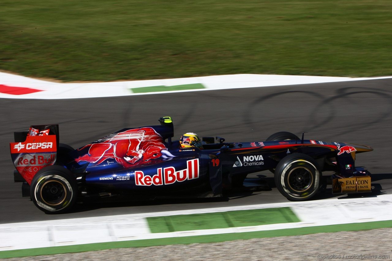 GP ITALIA, 09.09.2011- Prove Libere 1, Venerdi', Jaime Alguersuari (SPA), Scuderia Toro Rosso, STR6 