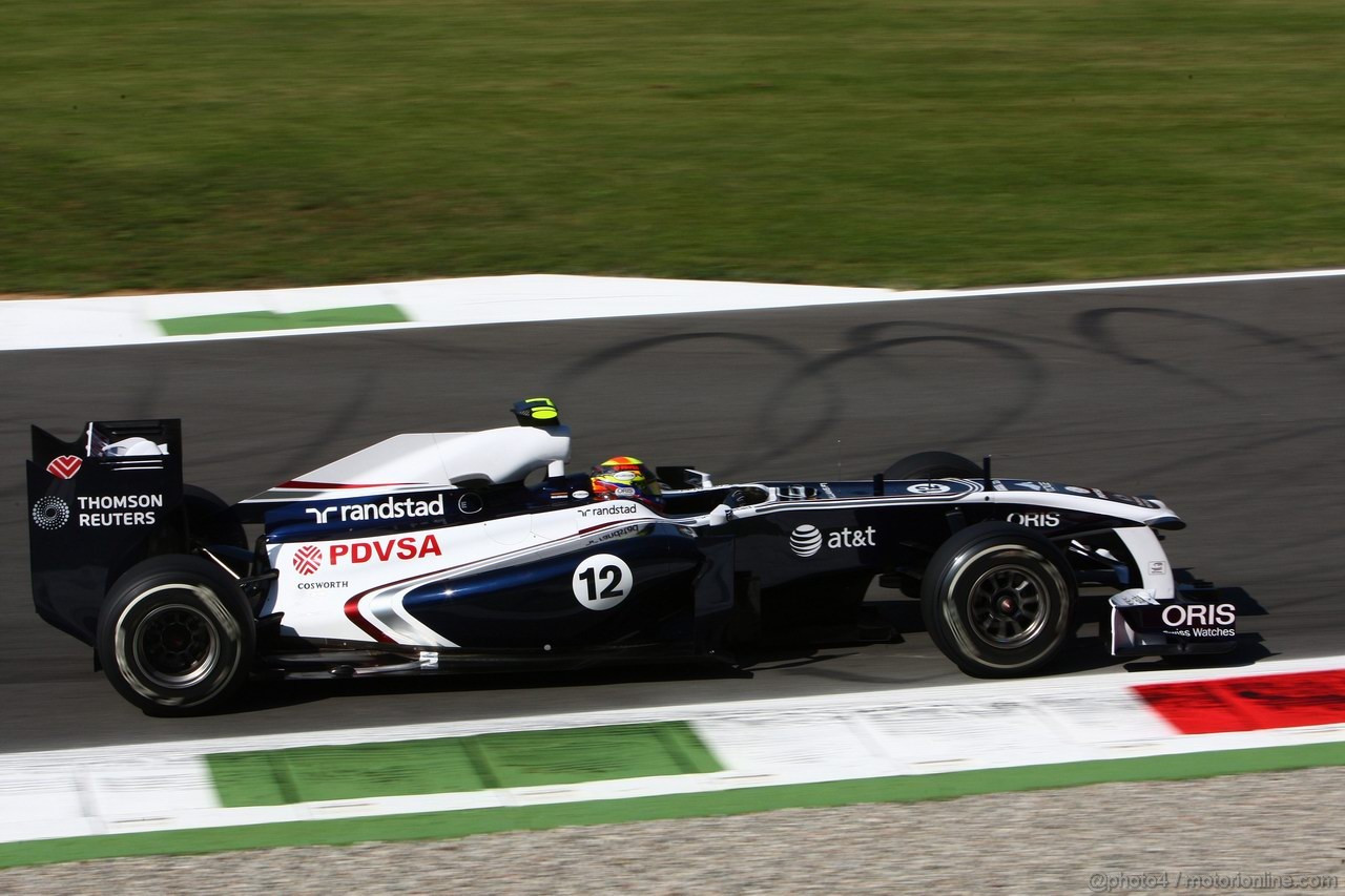 GP ITALIA, 09.09.2011- Prove Libere 1, Venerdi', Pastor Maldonado (VEN), Williams FW33 
