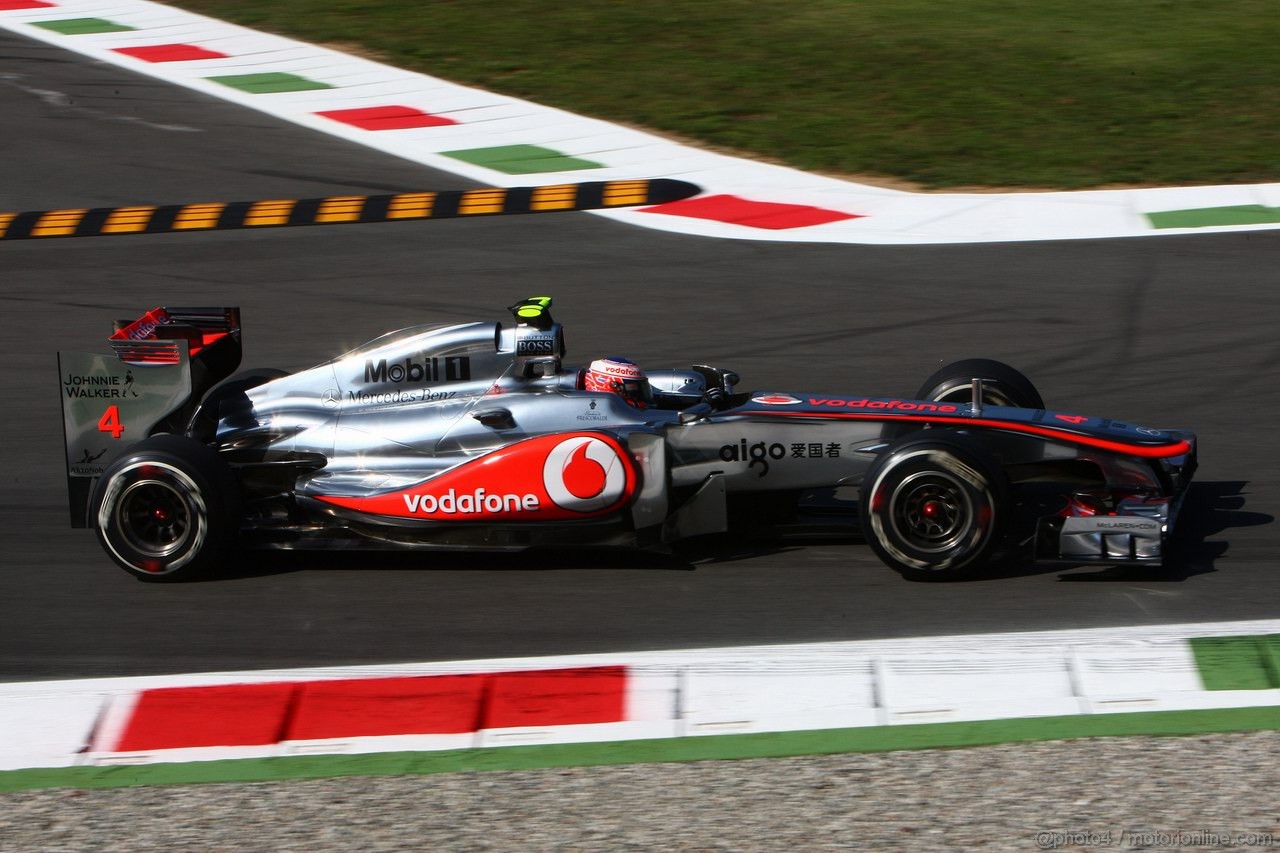 GP ITALIA, 09.09.2011- Prove Libere 1, Venerdi', Jenson Button (GBR), McLaren  Mercedes, MP4-26 