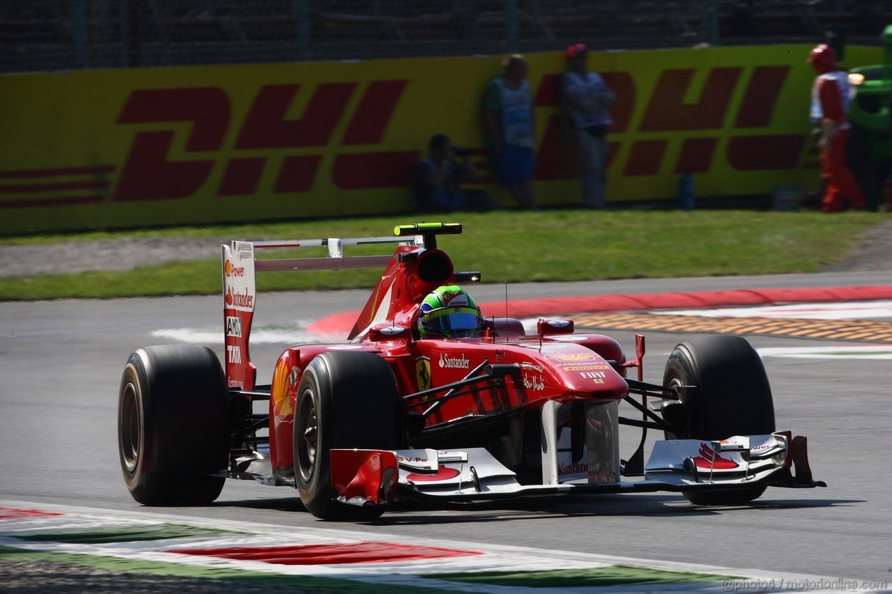 GP ITALIA, 09.09.2011- Prove Libere 1, Venerdi', Felipe Massa (BRA), Ferrari, F-150 Italia