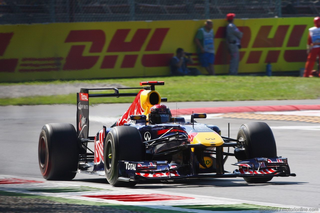 GP ITALIA, 09.09.2011- Prove Libere 1, Venerdi', Sebastian Vettel (GER), Red Bull Racing, RB7 
