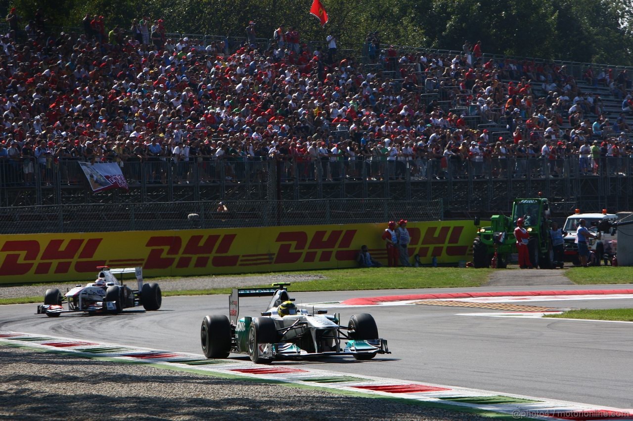 GP ITALIA, 09.09.2011- Prove Libere 1, Venerdi', Nico Rosberg (GER), Mercedes GP Petronas F1 Team, MGP W02