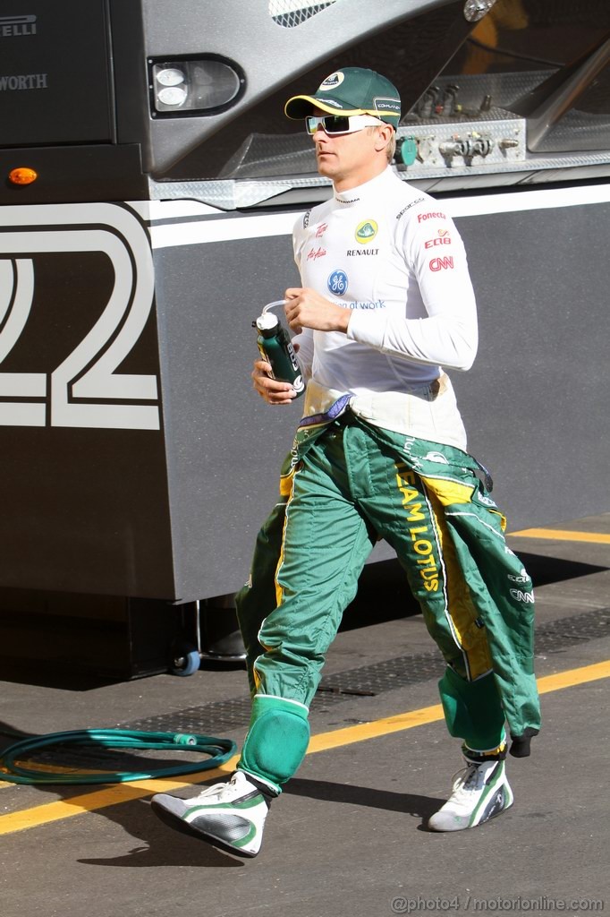 GP ITALIA, 09.09.2011- Prove Libere 1, Venerdi', Heikki Kovalainen (FIN), Team Lotus, TL11
