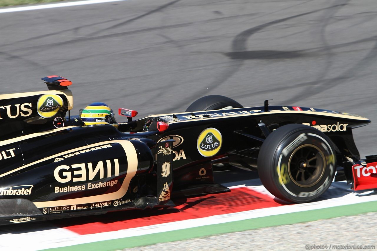 GP ITALIA, 09.09.2011- Prove Libere 1, Venerdi', Bruno Senna (BRA), Lotus Renault GP R31 