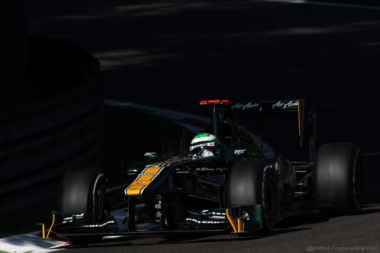 GP ITALIA, 09.09.2011- Prove Libere 1, Venerdi', Heikki Kovalainen (FIN), Team Lotus, TL11 