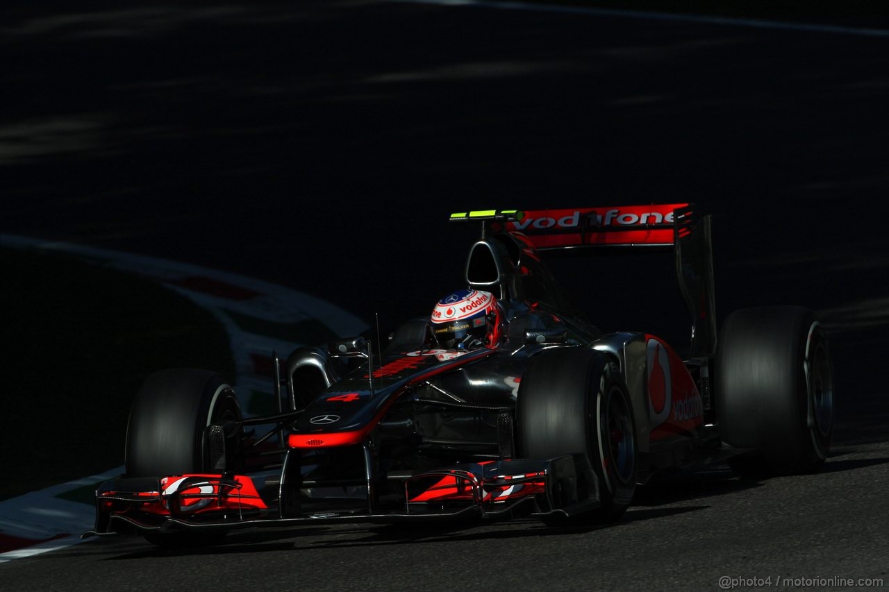 GP ITALIA, 09.09.2011- Prove Libere 1, Venerdi', Jenson Button (GBR), McLaren Mercedes, MP4-26