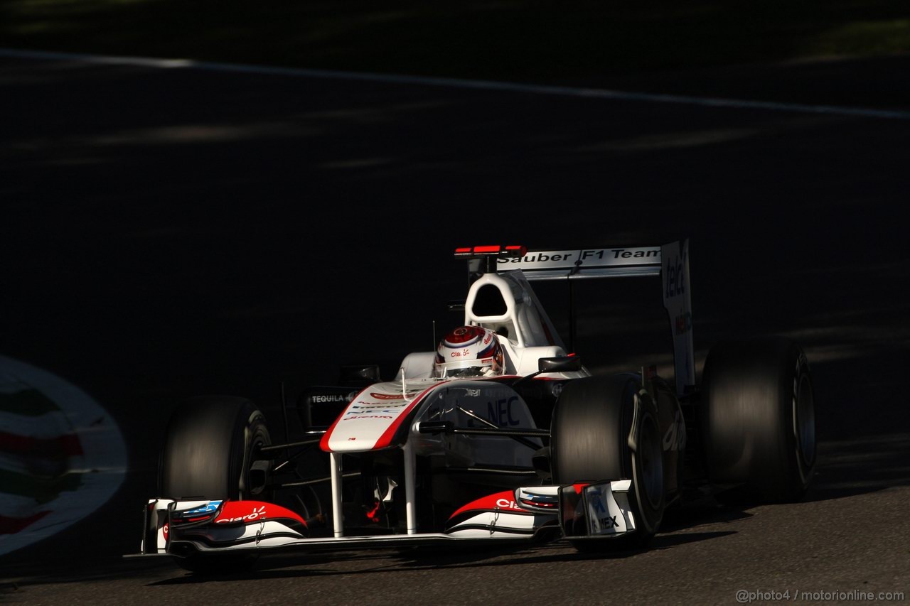 GP ITALIA, 09.09.2011- Prove Libere 1, Venerdi', Kamui Kobayashi (JAP), Sauber F1 Team C30 