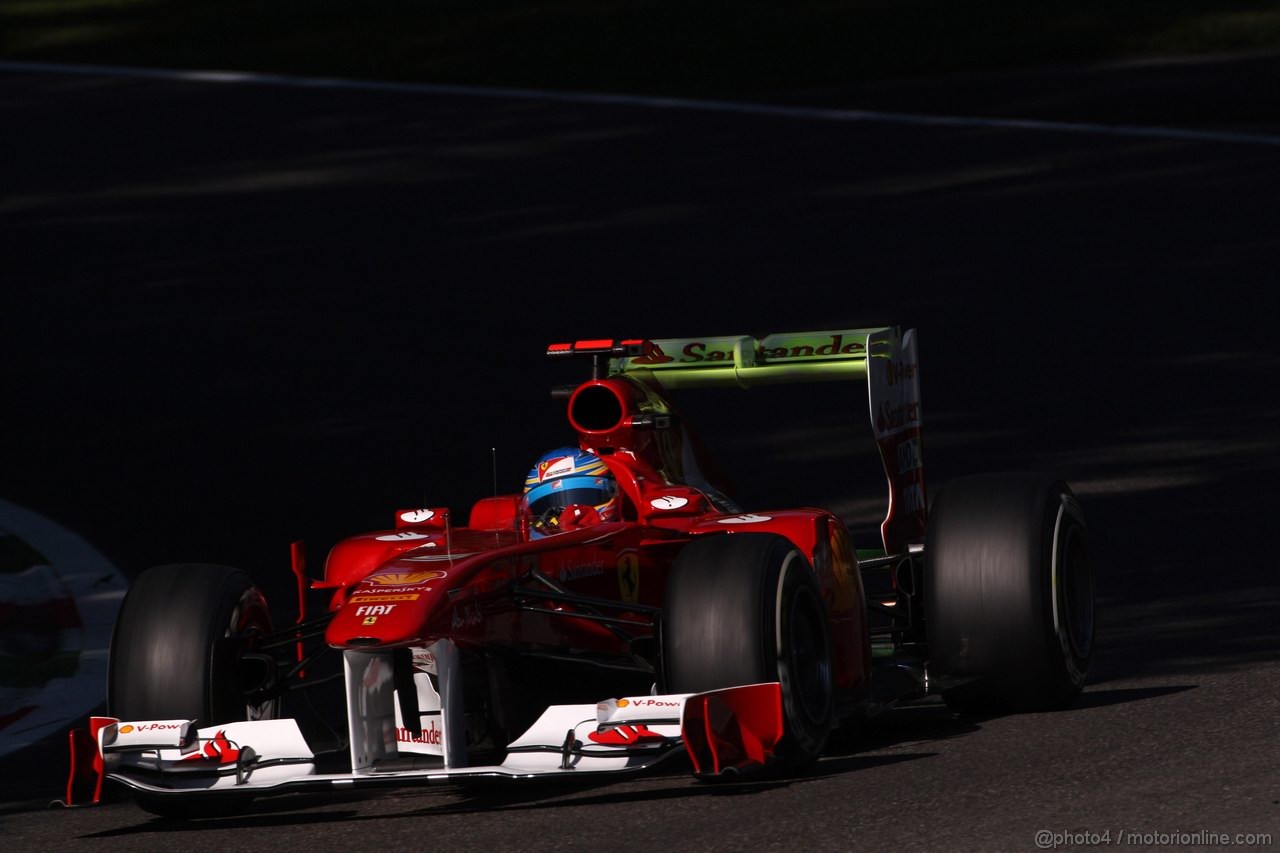 GP ITALIA, 09.09.2011- Prove Libere 1, Venerdi', Fernando Alonso (ESP), Ferrari, F-150 Italia 