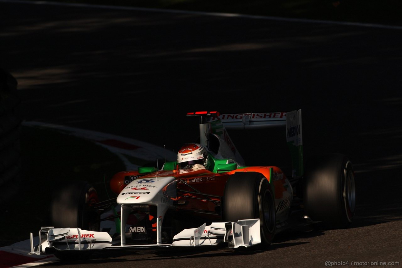 GP ITALIA, 09.09.2011- Prove Libere 1, Venerdi', Adrian Sutil (GER), Force India F1 Team, VJM04 