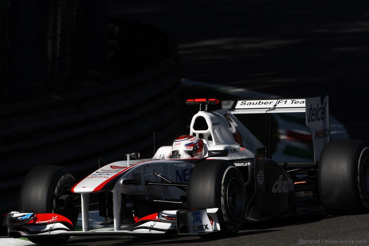 GP ITALIA, 09.09.2011- Prove Libere 1, Venerdi', Kamui Kobayashi (JAP), Sauber F1 Team C30 
