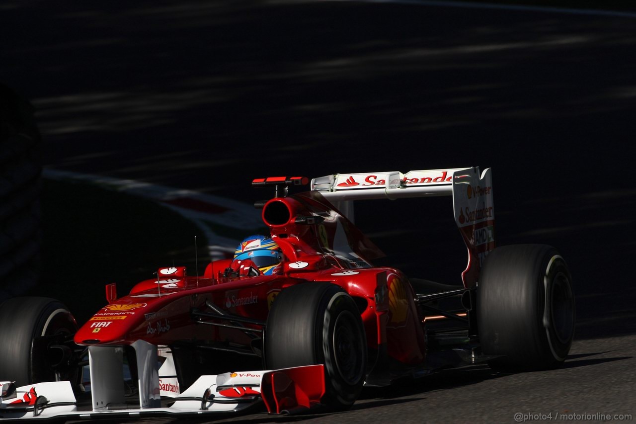 GP ITALIA, 09.09.2011- Prove Libere 1, Venerdi', Fernando Alonso (ESP), Ferrari, F-150 Italia