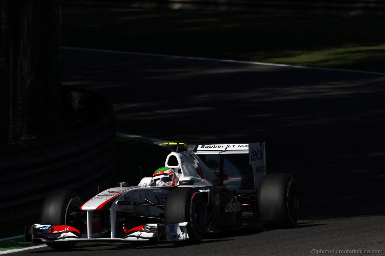 GP ITALIA, 09.09.2011- Prove Libere 1, Venerdi', Sergio Pérez (MEX), Sauber F1 Team C30 
