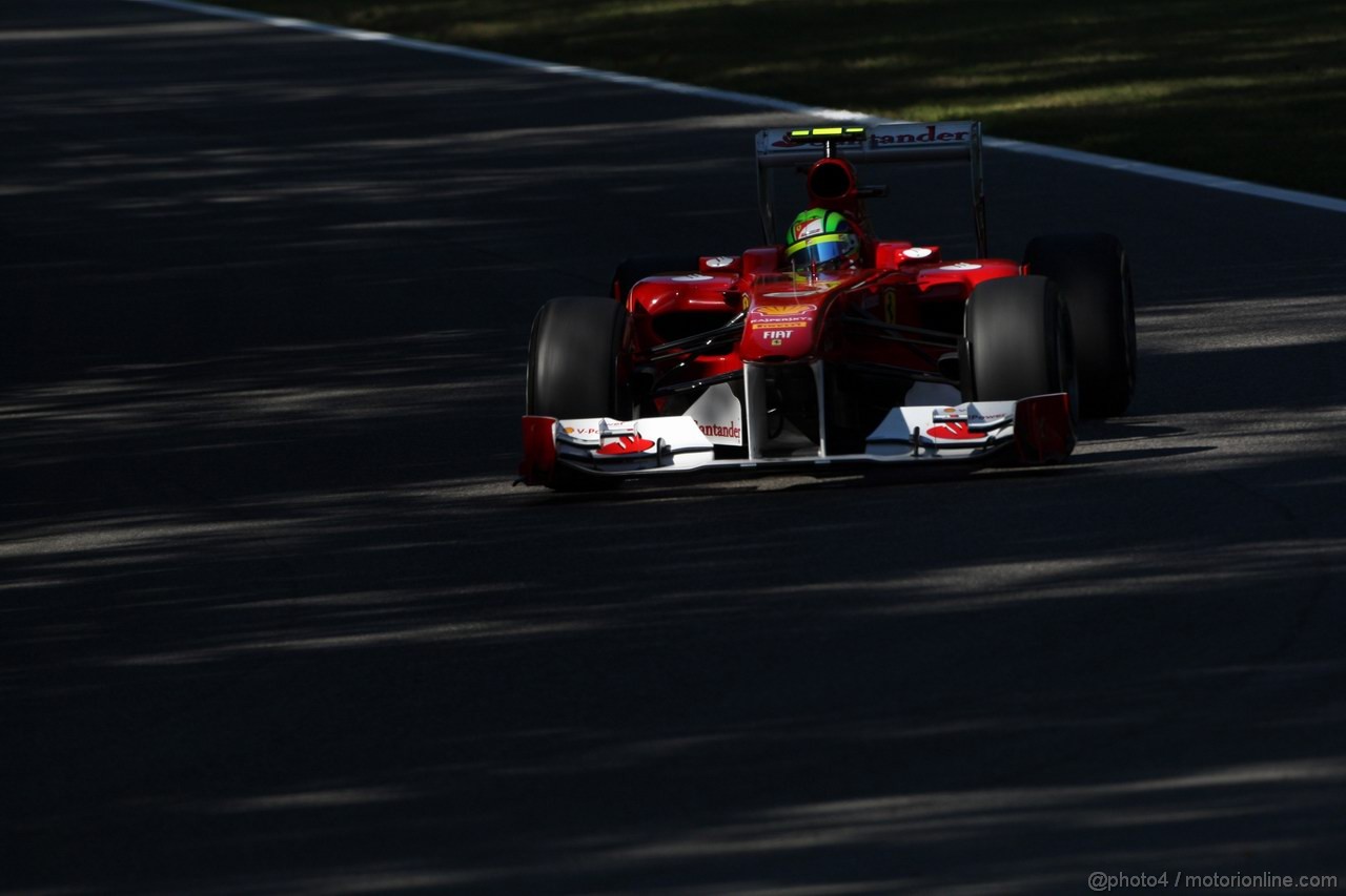GP ITALIA, 09.09.2011- Prove Libere 1, Venerdi', Felipe Massa (BRA), Ferrari, F-150 Italia