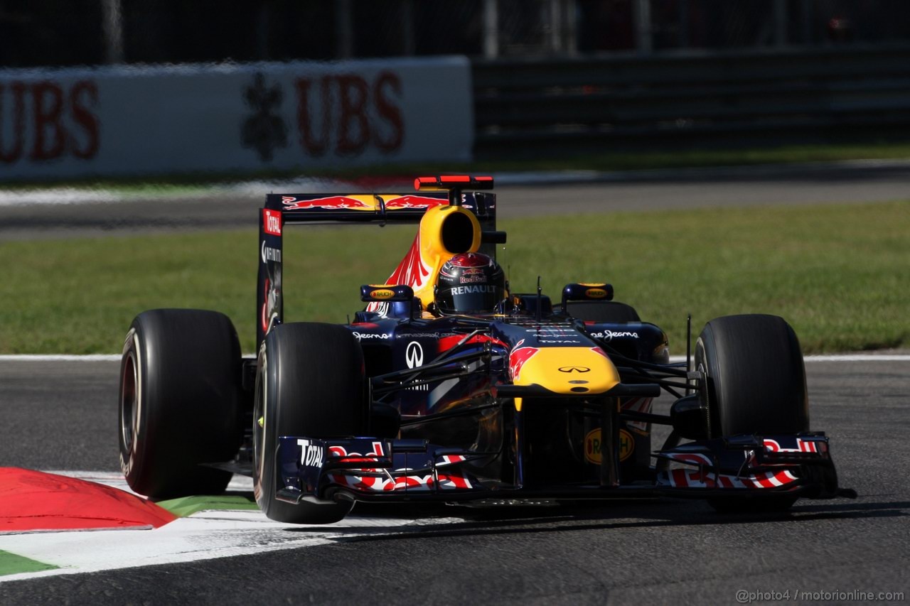 GP ITALIA, 09.09.2011- Prove Libere 1, Venerdi', Sebastian Vettel (GER), Red Bull Racing, RB7