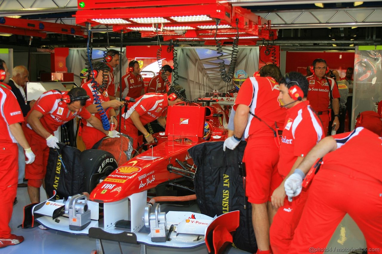 GP ITALIA, 09.09.2011- Prove Libere 1, Venerdi', Fernando Alonso (ESP), Ferrari, F-150 Italia 