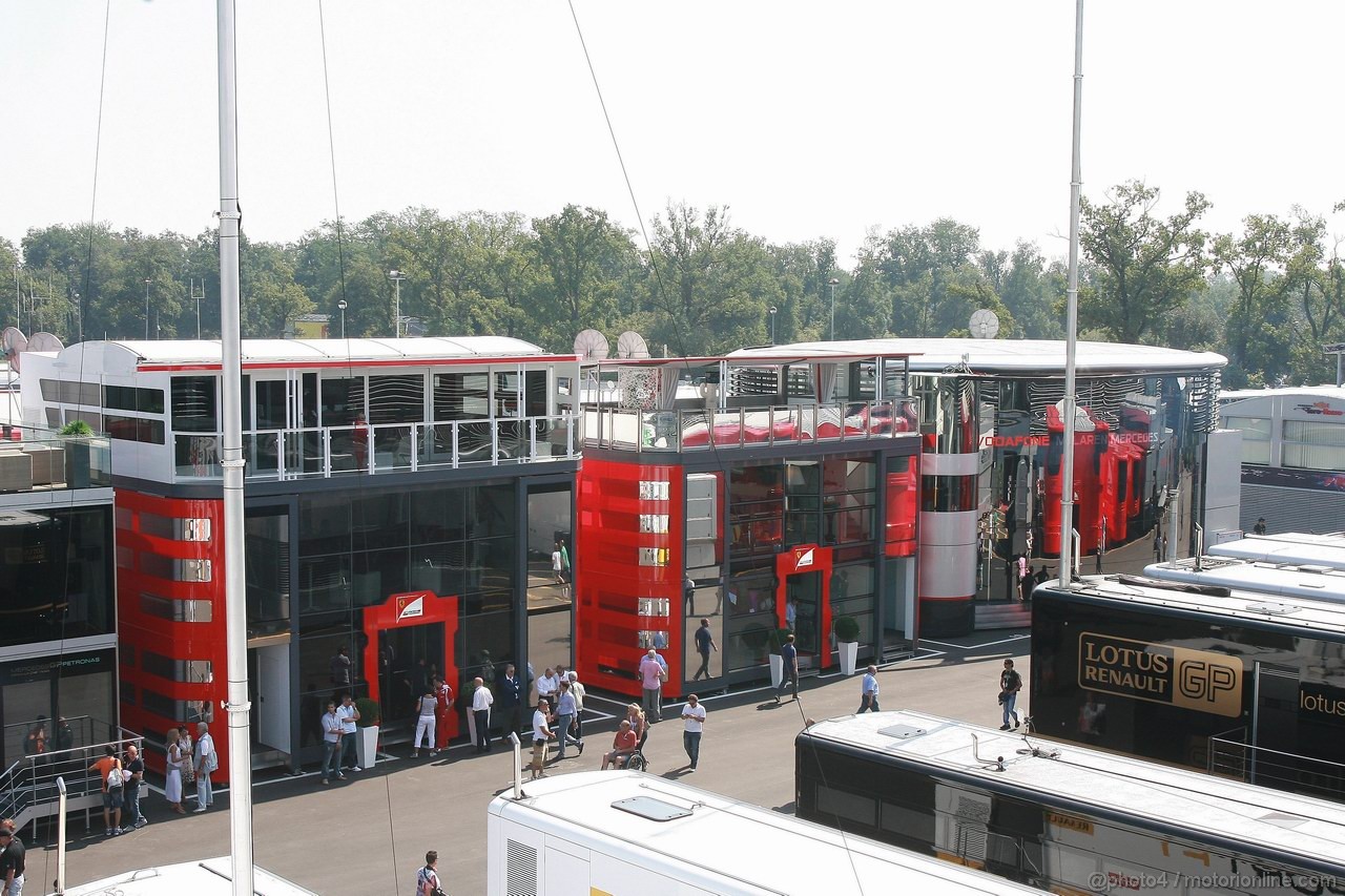 GP ITALIA, 09.09.2011- Prove Libere 1, Venerdi', Hospitality Ferrari  