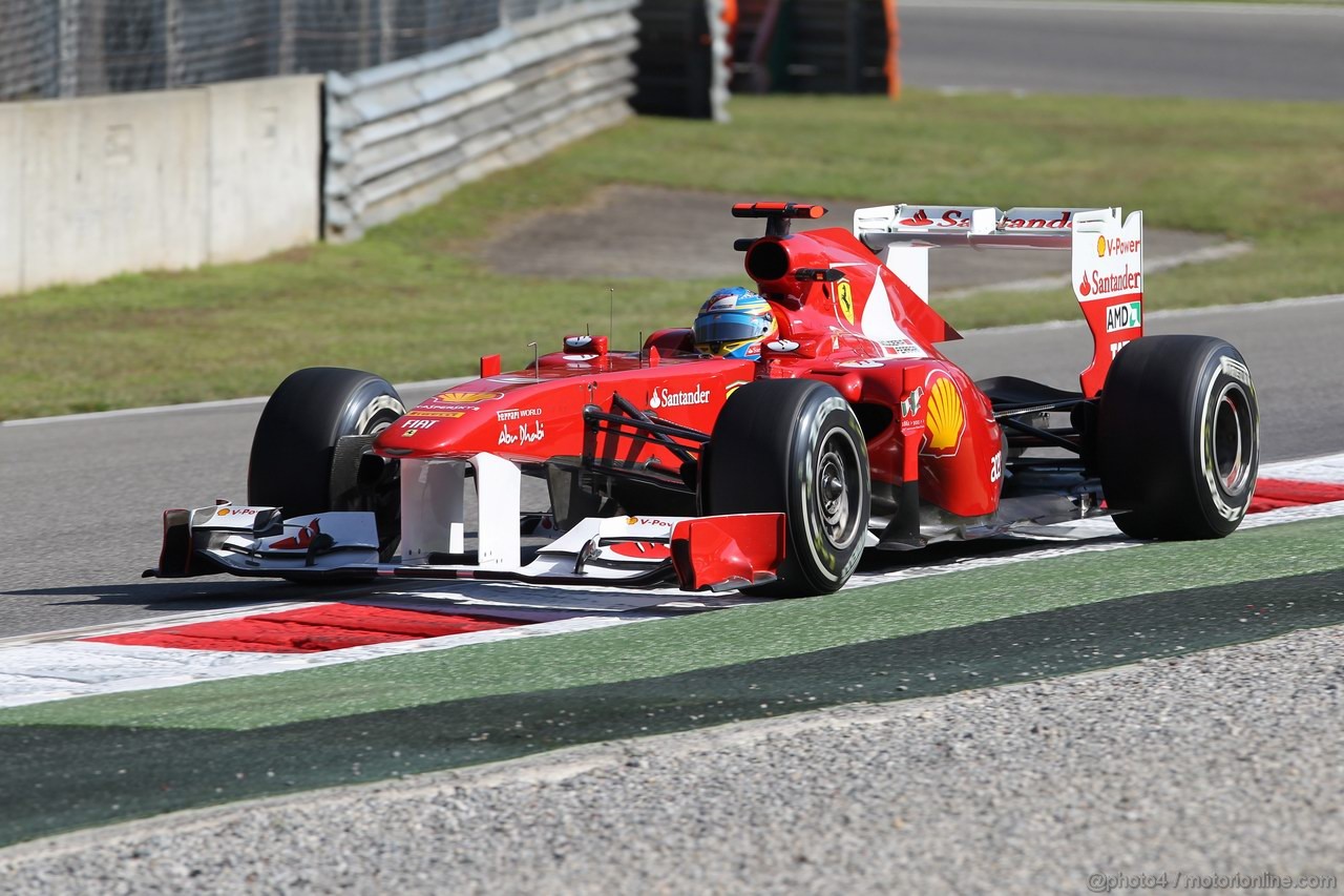 GP ITALIA, 09.09.2011- Prove Libere 1, Venerdi', Fernando Alonso (ESP), Ferrari, F-150 Italia 