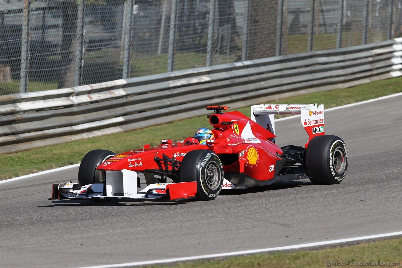 GP ITALIA, 09.09.2011- Prove Libere 1, Venerdi', Fernando Alonso (ESP), Ferrari, F-150 Italia 