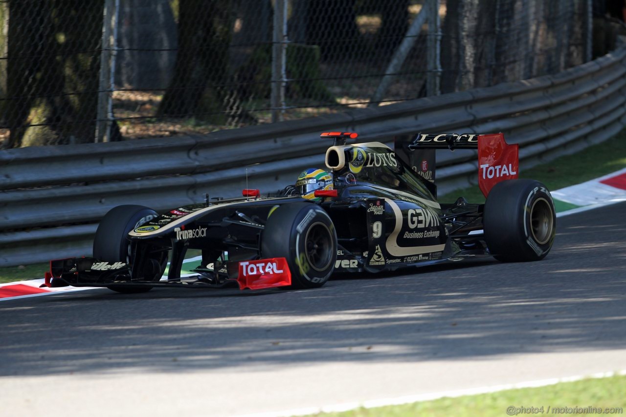 GP ITALIA, 09.09.2011- Prove Libere 1, Venerdi', Bruno Senna (BRA), Lotus Renault GP R31 