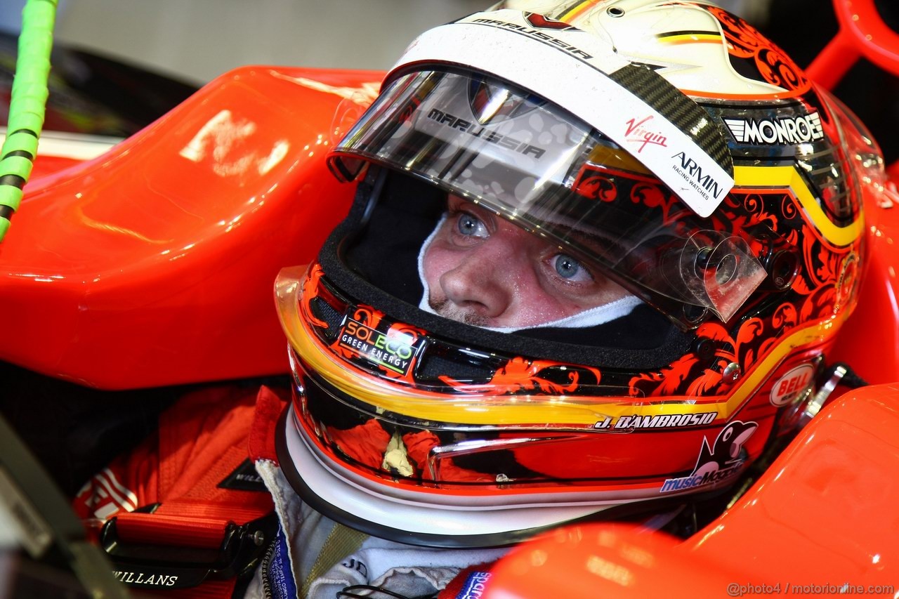 GP ITALIA, 09.09.2011- Prove Libere 2, Venerdi', Jerome D'Ambrosio (BEL), Marussia Virgin Racing VR-02 