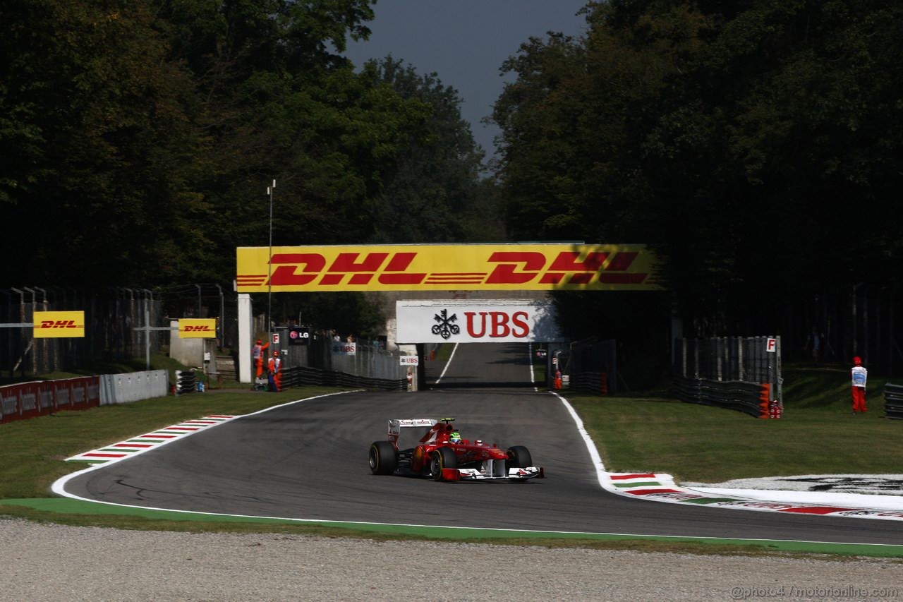 GP ITALIA, 09.09.2011- Prove Libere 2, Venerdi', Felipe Massa (BRA), Ferrari, F-150 Italia 