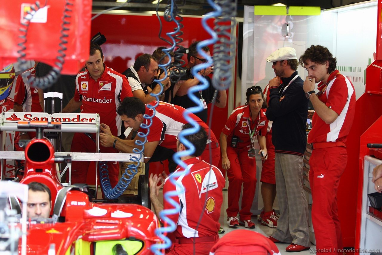 GP ITALIA, 09.09.2011- Prove Libere 2, Venerdi', Jay Kay (GBR), Jamiroquai singer in the Ferrari garage