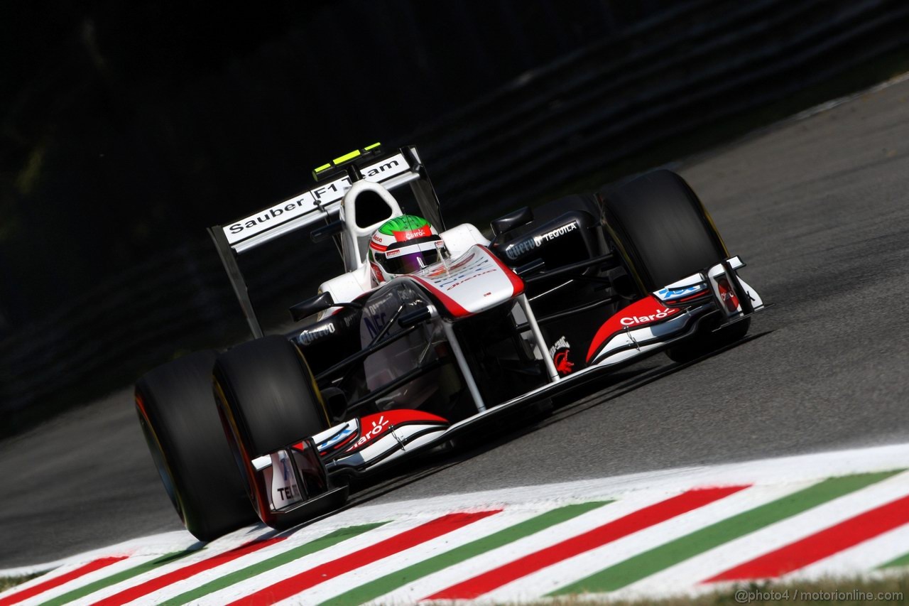 GP ITALIA, 09.09.2011- Prove Libere 2, Venerdi', Sergio Pérez (MEX), Sauber F1 Team C30