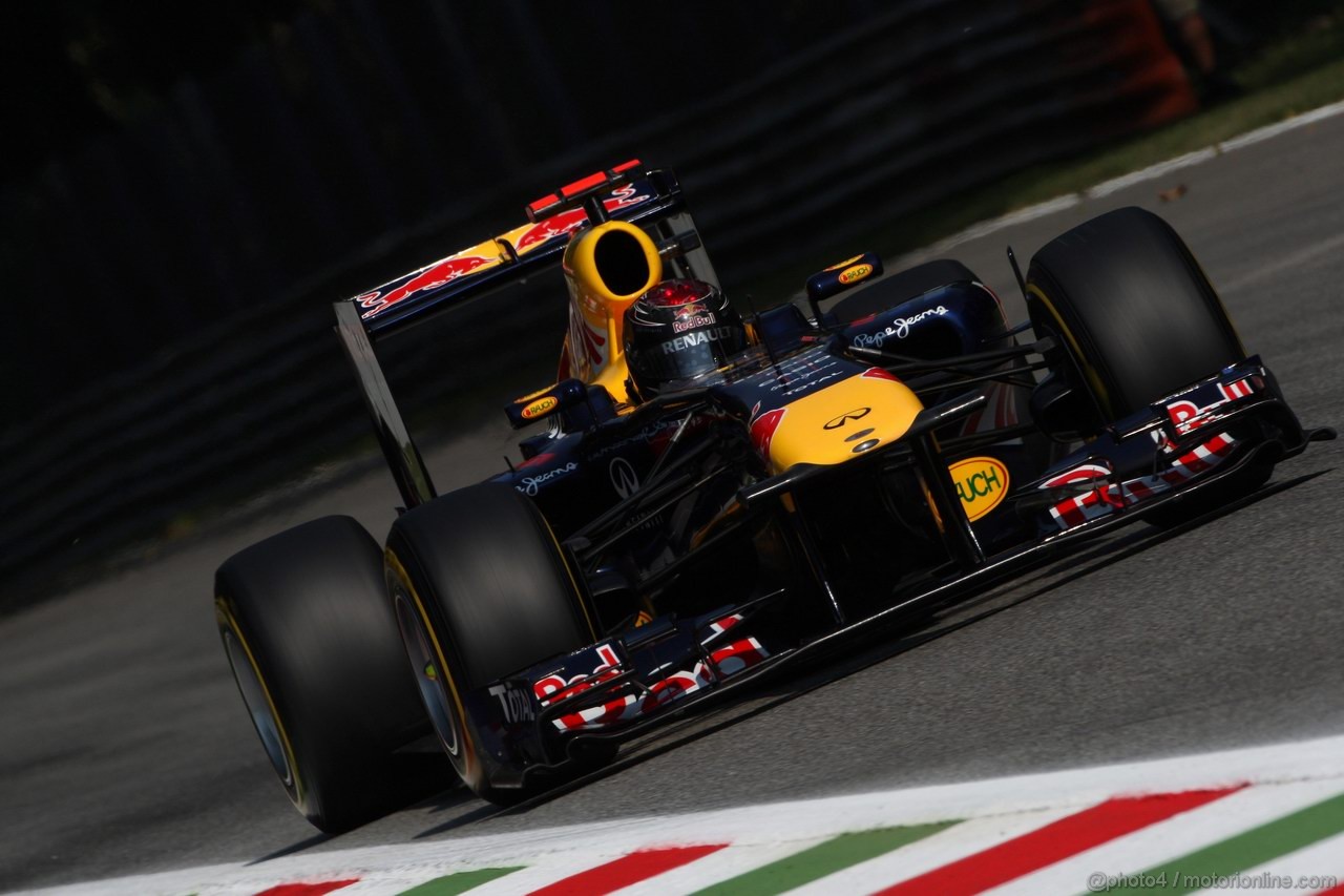 GP ITALIA, 09.09.2011- Prove Libere 2, Venerdi', Sebastian Vettel (GER), Red Bull Racing, RB7 