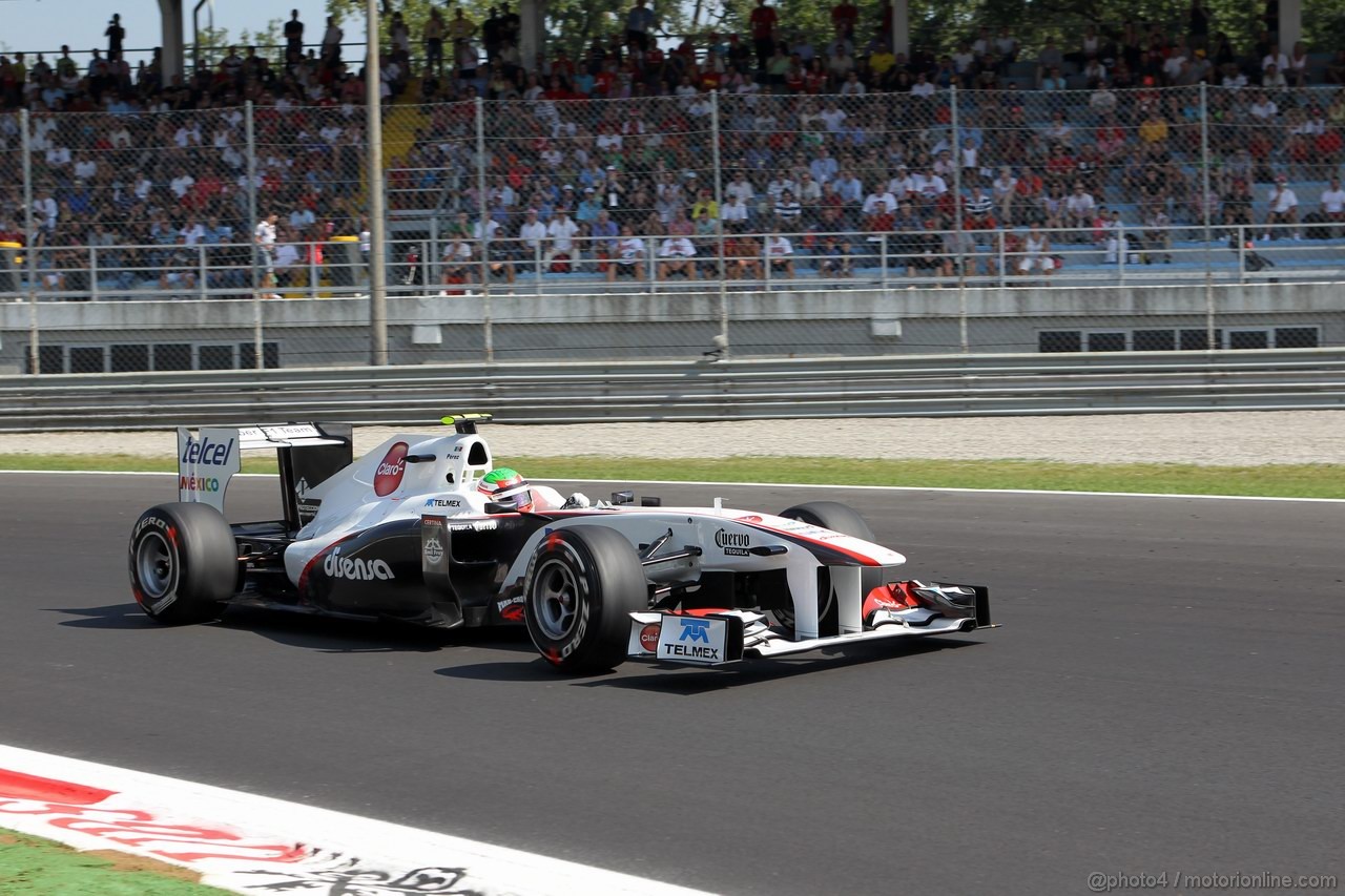 GP ITALIA, 09.09.2011- Prove Libere 2, Venerdi', Sergio Pérez (MEX), Sauber F1 Team C30 