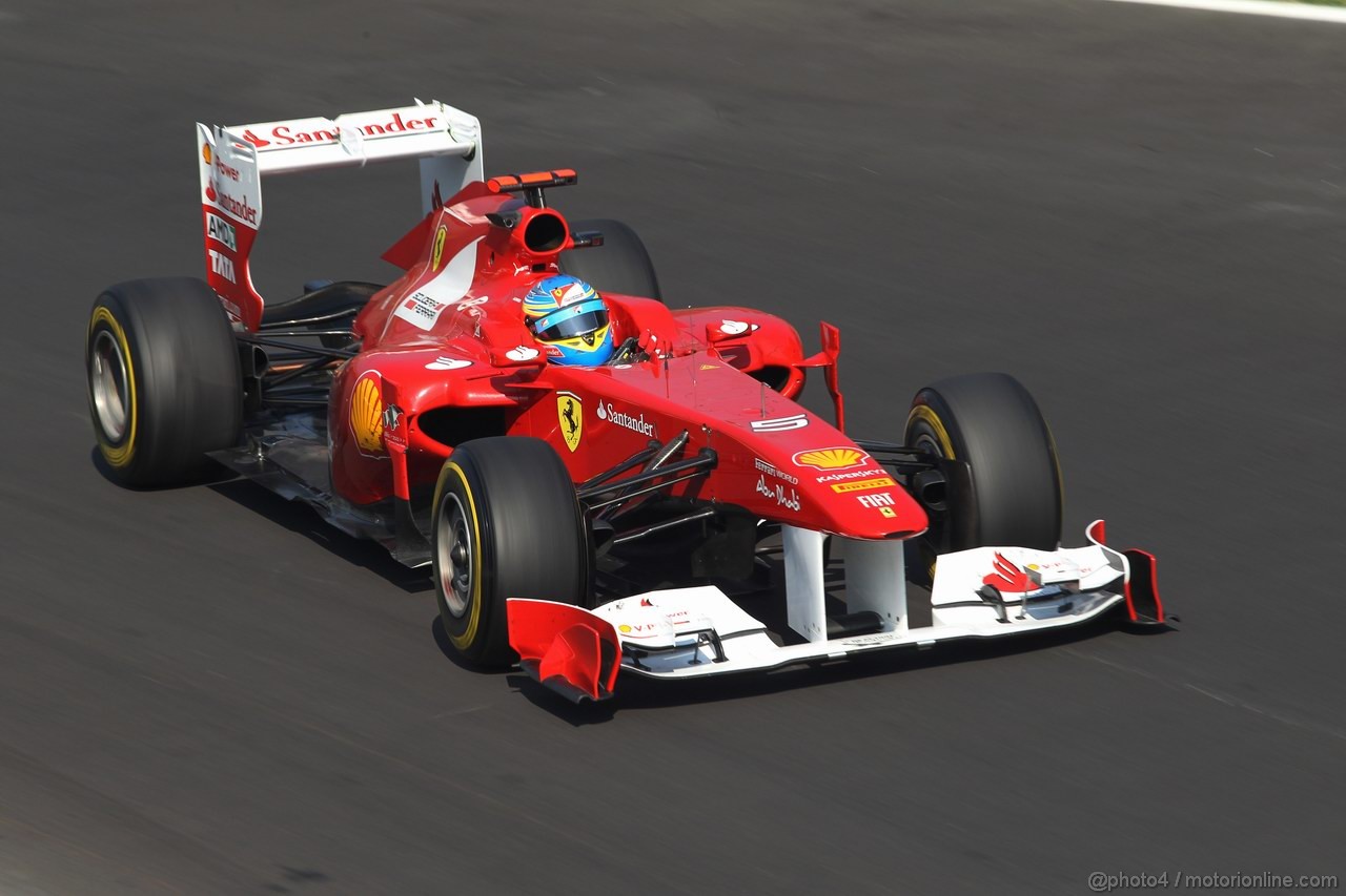 GP ITALIA, 09.09.2011- Prove Libere 2, Venerdi', Fernando Alonso (ESP), Ferrari, F-150 Italia 