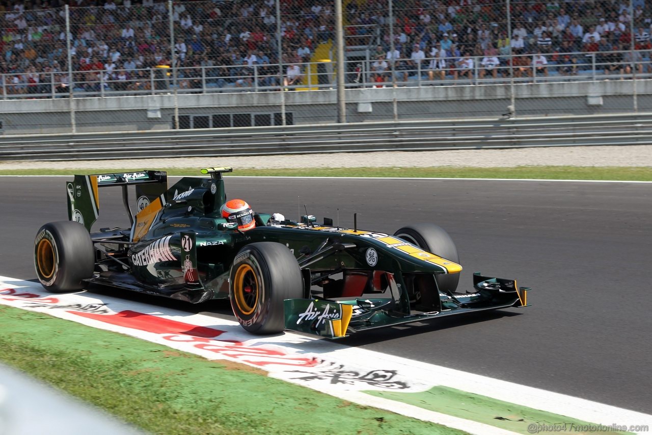 GP ITALIA, 09.09.2011- Prove Libere 2, Venerdi', Jarno Trulli (ITA), Team Lotus, TL11