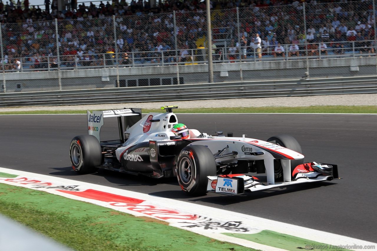 GP ITALIA, 09.09.2011- Prove Libere 2, Venerdi', Sergio Pérez (MEX), Sauber F1 Team C30 