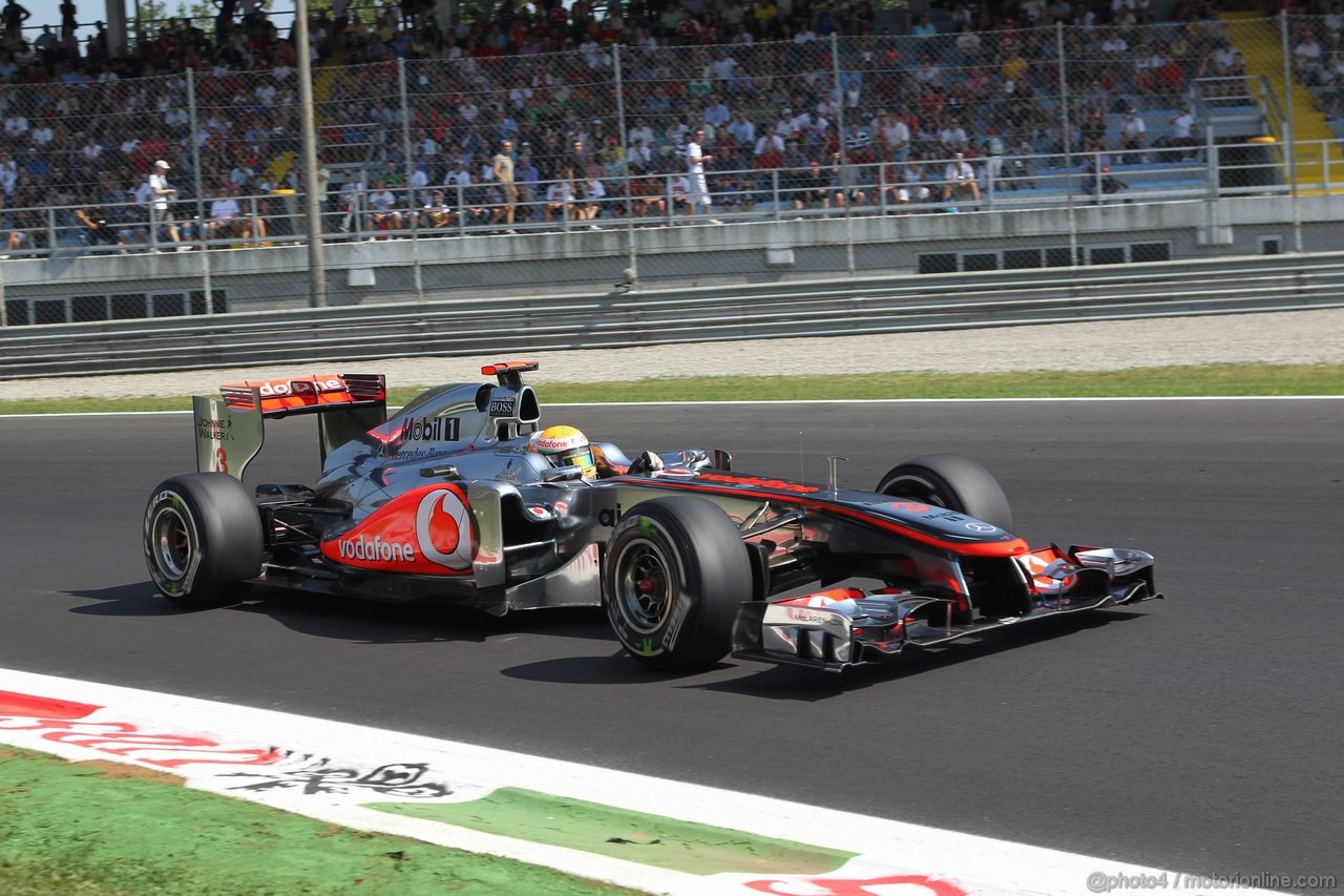 GP ITALIA, 09.09.2011- Prove Libere 2, Venerdi', Lewis Hamilton (GBR), McLaren  Mercedes, MP4-26 