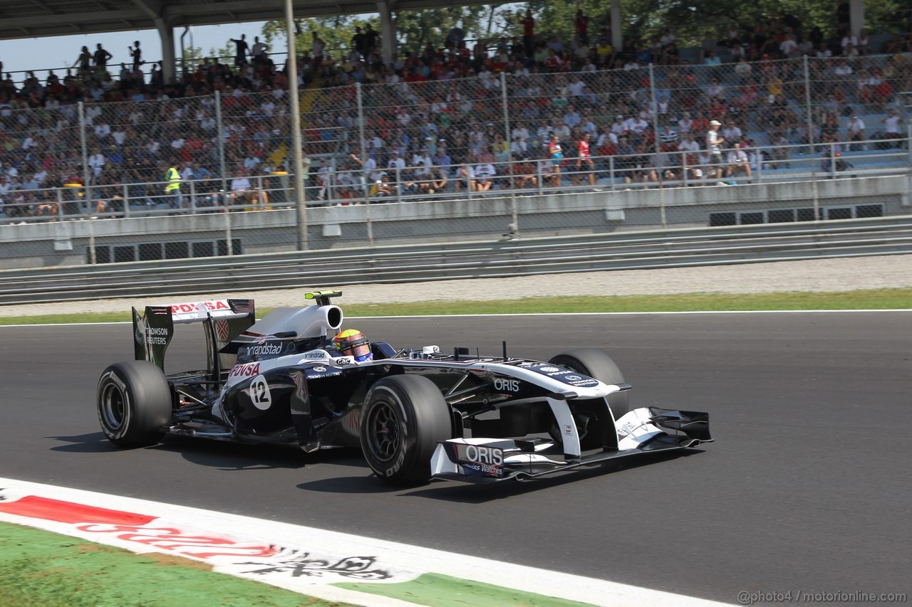 GP ITALIA, 09.09.2011- Prove Libere 2, Venerdi', Pastor Maldonado (VEN), Williams FW33