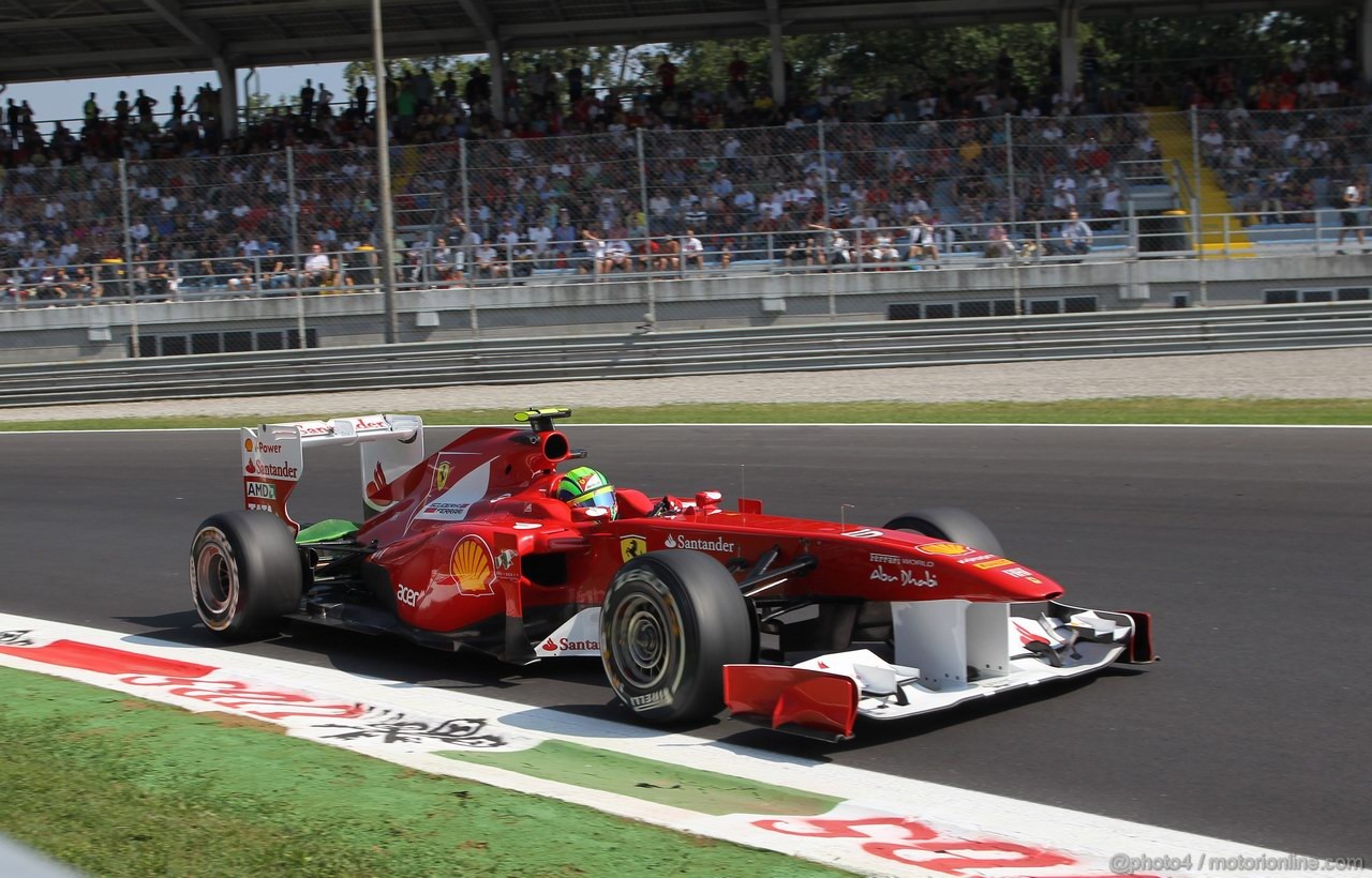 GP ITALIA, 09.09.2011- Prove Libere 2, Venerdi', Felipe Massa (BRA), Ferrari, F-150 Italia 