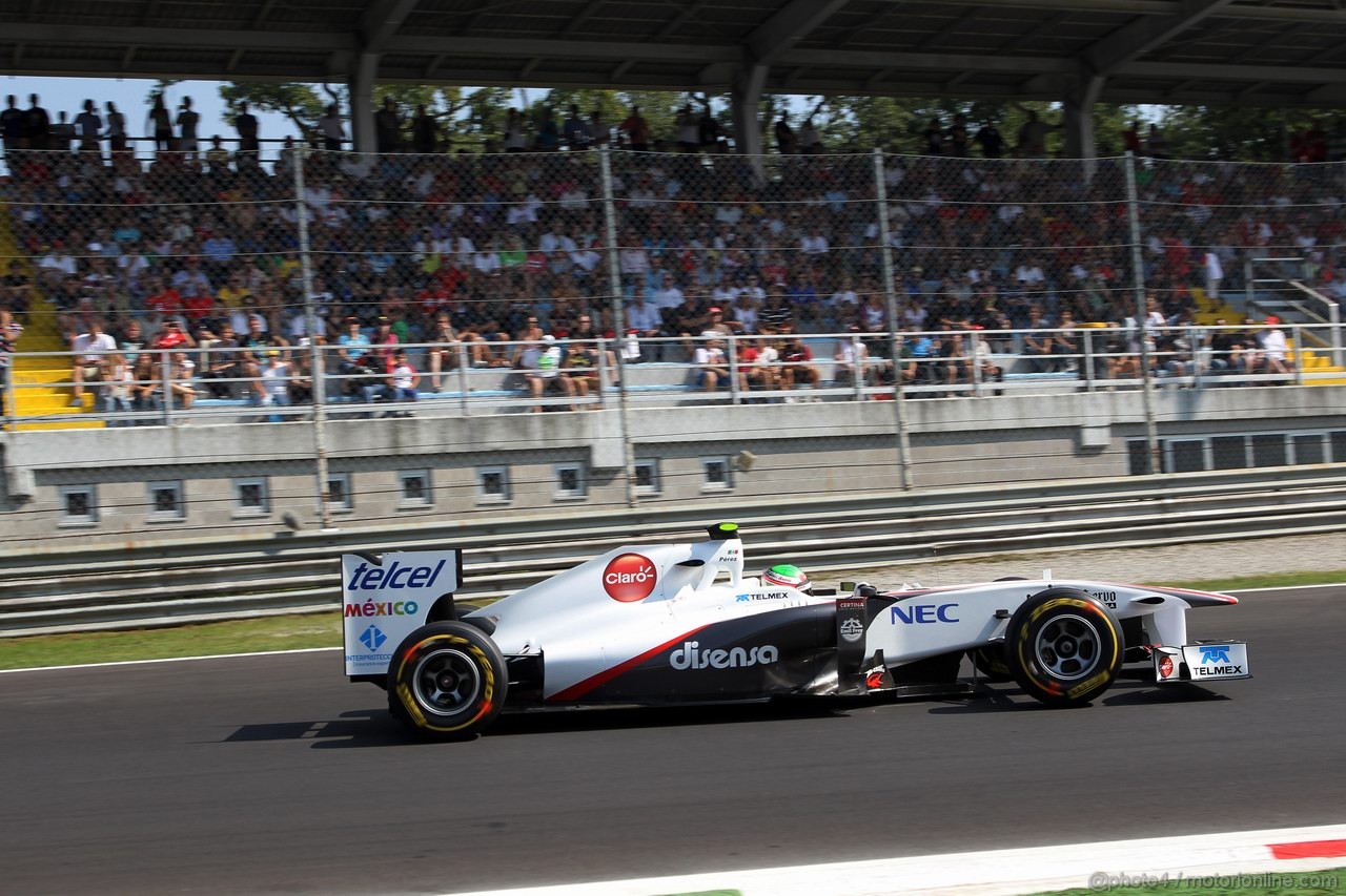 GP ITALIA, 09.09.2011- Prove Libere 2, Venerdi', Sergio Pérez (MEX), Sauber F1 Team C30