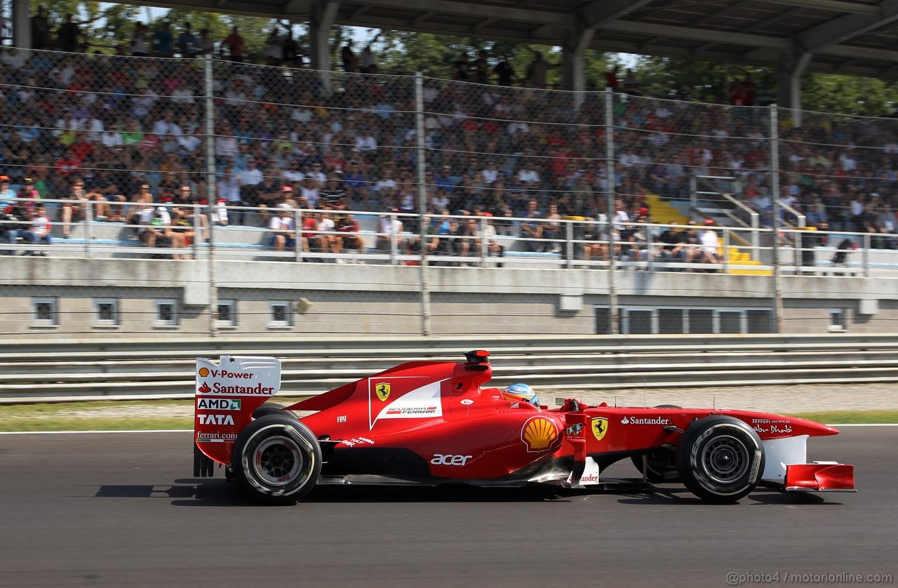 GP ITALIA, 09.09.2011- Prove Libere 2, Venerdi', Fernando Alonso (ESP), Ferrari, F-150 Italia 
