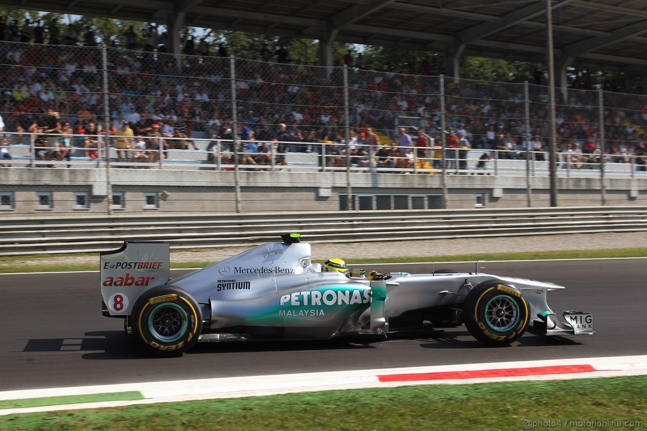 GP ITALIA, 09.09.2011- Prove Libere 2, Venerdi', Nico Rosberg (GER), Mercedes GP Petronas F1 Team, MGP W02 