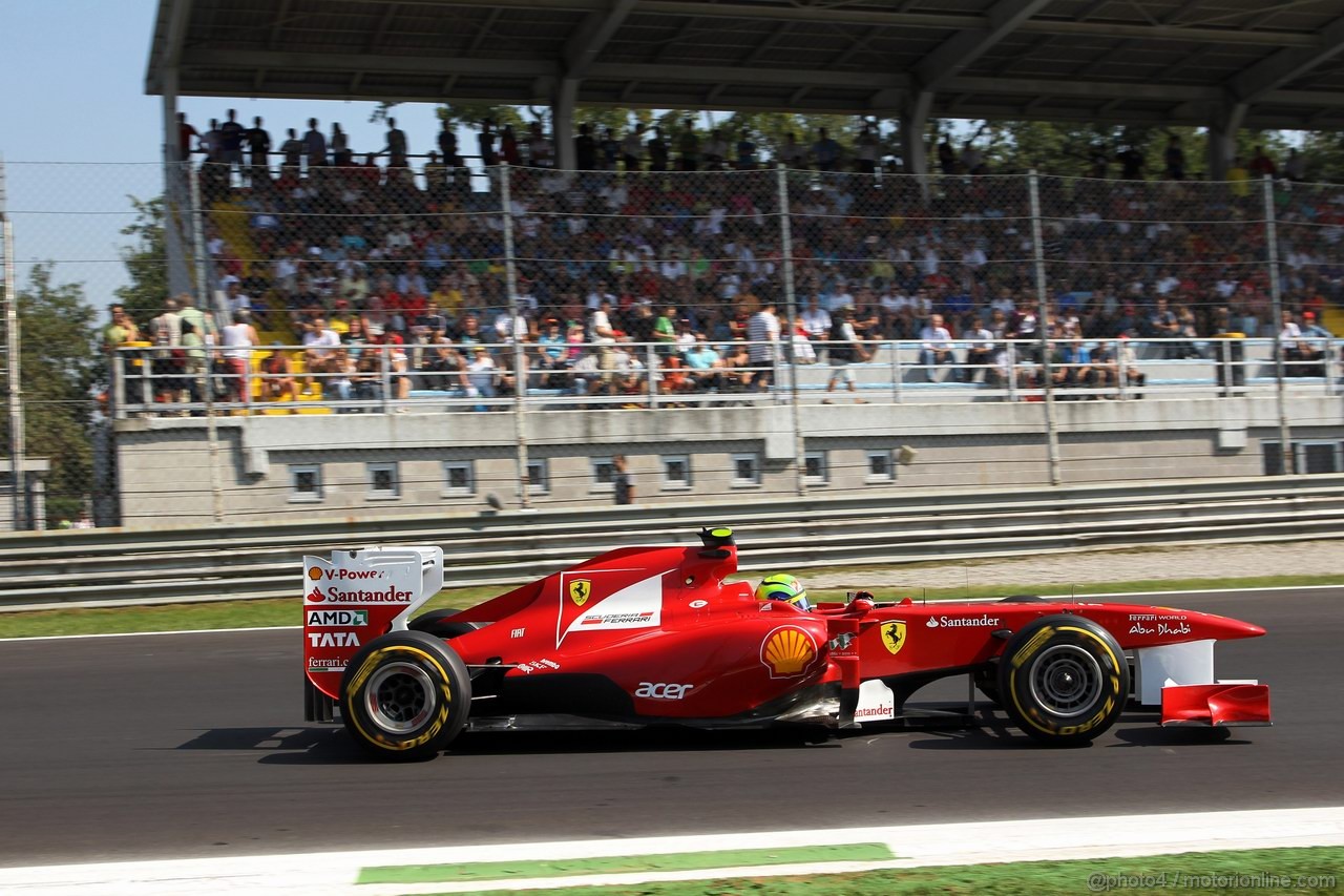 GP ITALIA, 09.09.2011- Prove Libere 2, Venerdi', Felipe Massa (BRA), Ferrari, F-150 Italia 