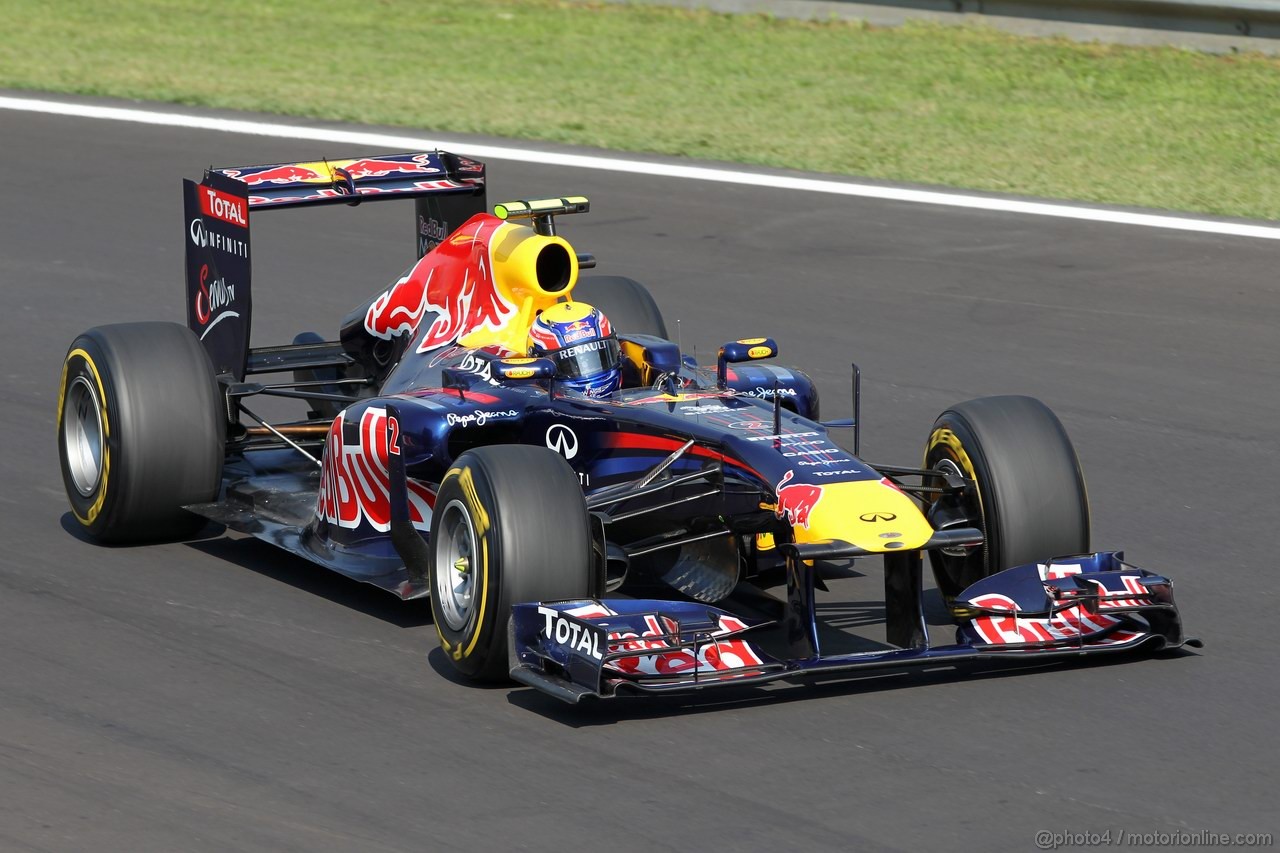 GP ITALIA, 09.09.2011- Prove Libere 2, Venerdi', Mark Webber (AUS), Red Bull Racing, RB7 