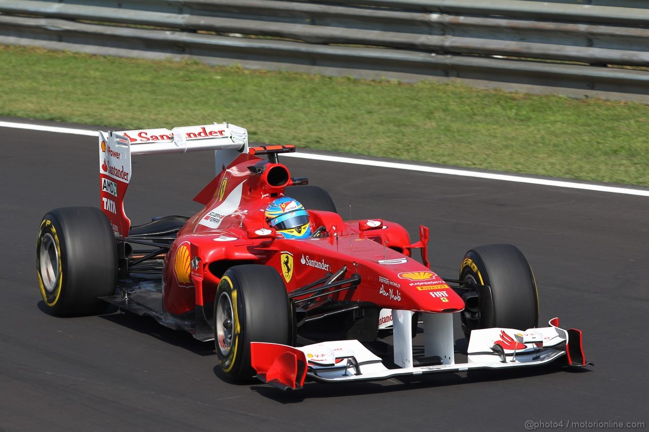 GP ITALIA, 09.09.2011- Prove Libere 2, Venerdi', Fernando Alonso (ESP), Ferrari, F-150 Italia 