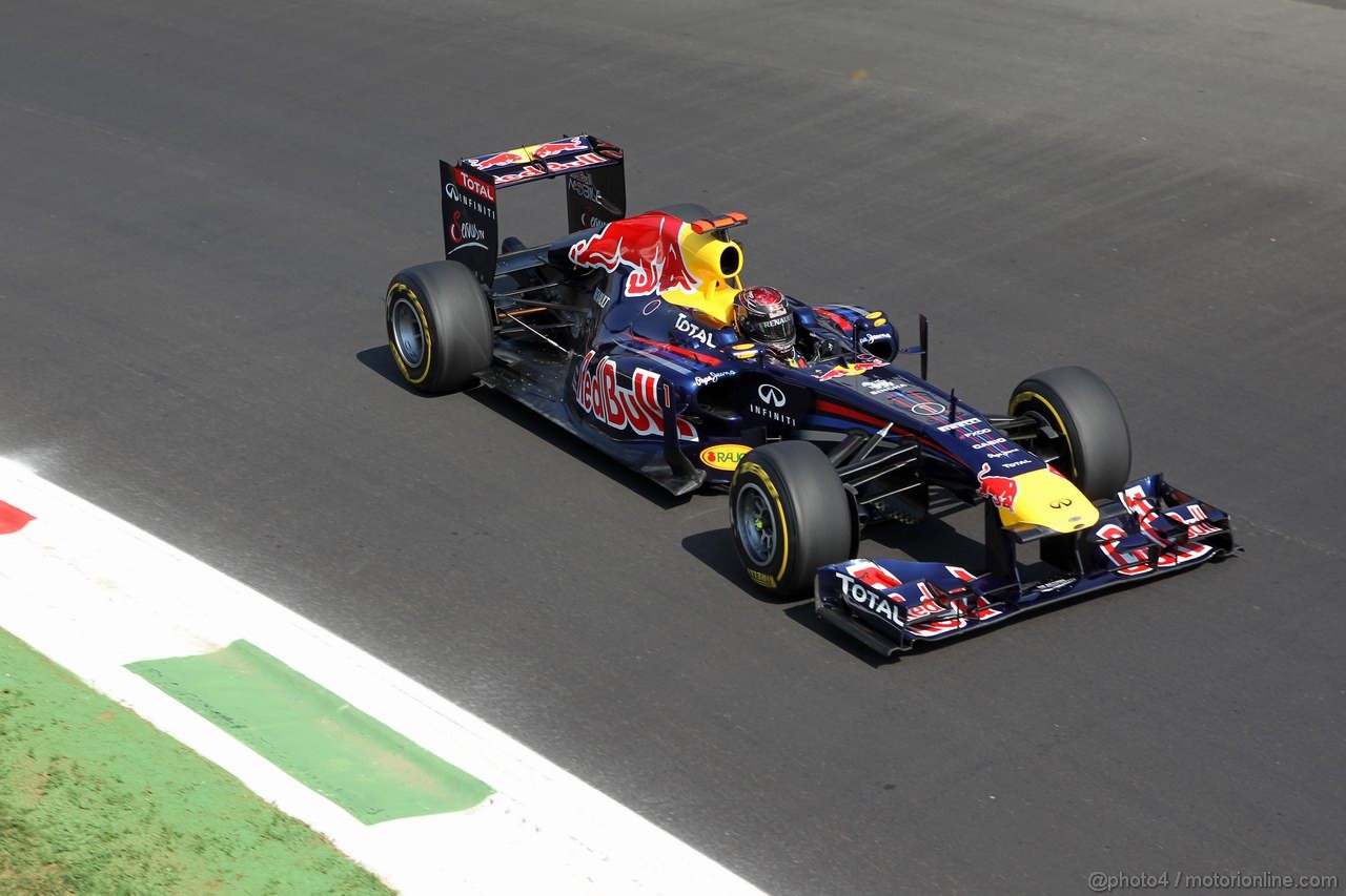 GP ITALIA, 09.09.2011- Prove Libere 2, Venerdi', Sebastian Vettel (GER), Red Bull Racing, RB7 